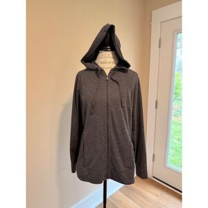 Tek Gear Women's Gray Full Zip Hooie Sze XL